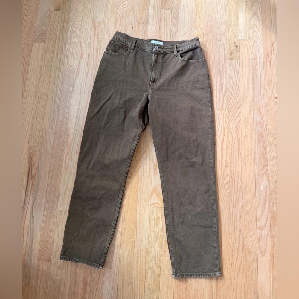 Abercrombie & Fitch Tan Curve Love Jeans
